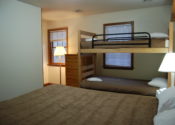 Cedar lodge bedroom.